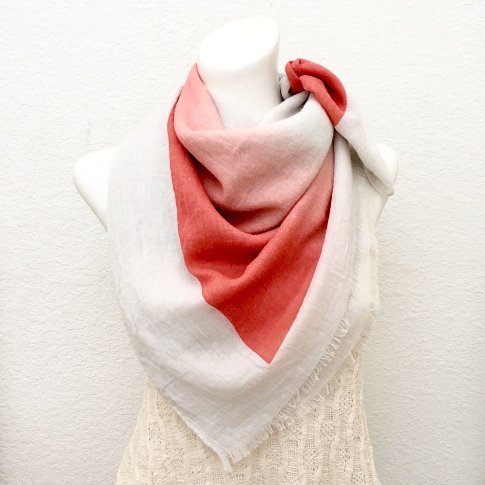 Do Everything in Love Light Gauzy Ombré Wrap Scarf, Polyester Viscose NWT